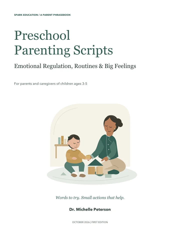 Preschool Parenting Scripts cover