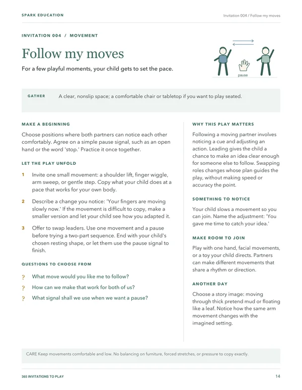 Follow my moves: an invitation to lead, follow, and make room for both partners