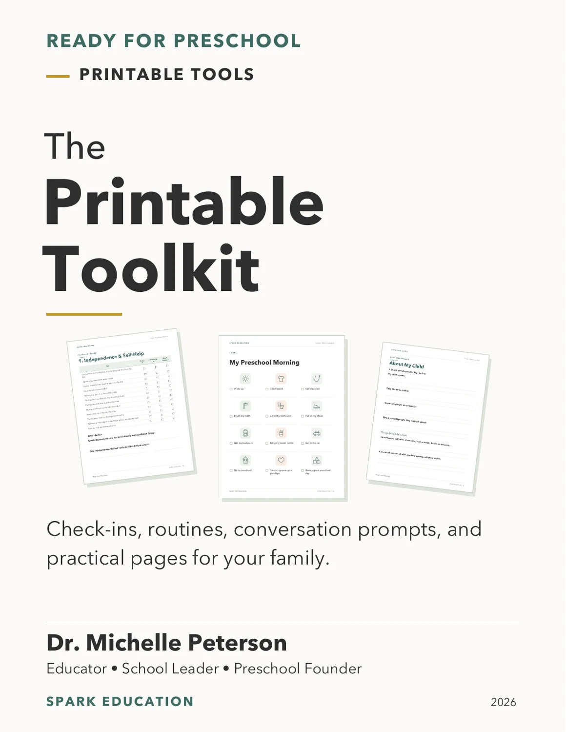 The Printable Toolkit: routines, check-ins, and practical family pages