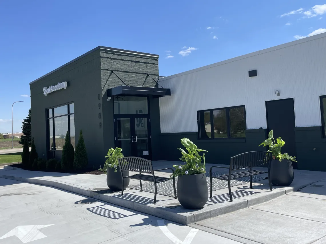 Spark Academy preschool building exterior at 1989 N Morton Ave in Morton, Illinois