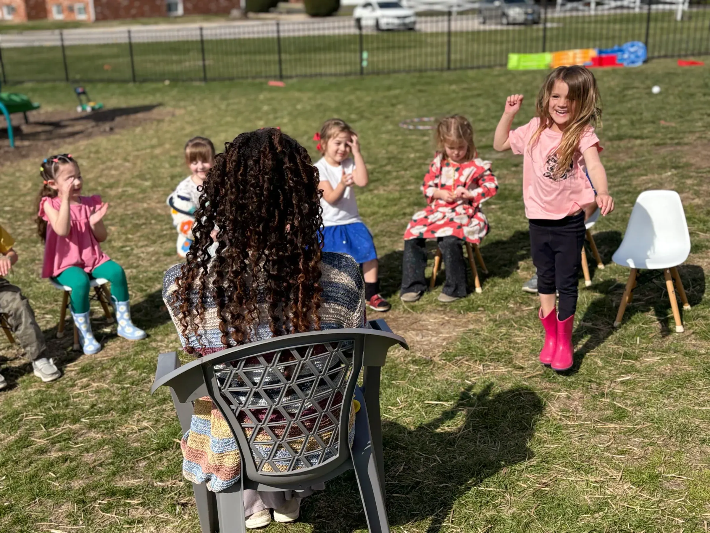 Five-year-old child engaged in focused kindergarten readiness activity at Spark Academy in Morton, Illinois